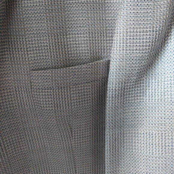 VINTAGE Gray Wool Blend Suit Jacket Blazer Men Fits Large XL - Picture 4 of 10